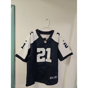 Nike NFL on Field Dallas Cowboys Ezekiel Elliott #21 Navy Jersey Size 52
